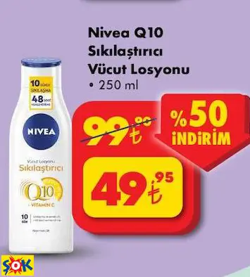 NİVEA Q10 SIKILAŞTIRICI VÜCUT LOSYONU